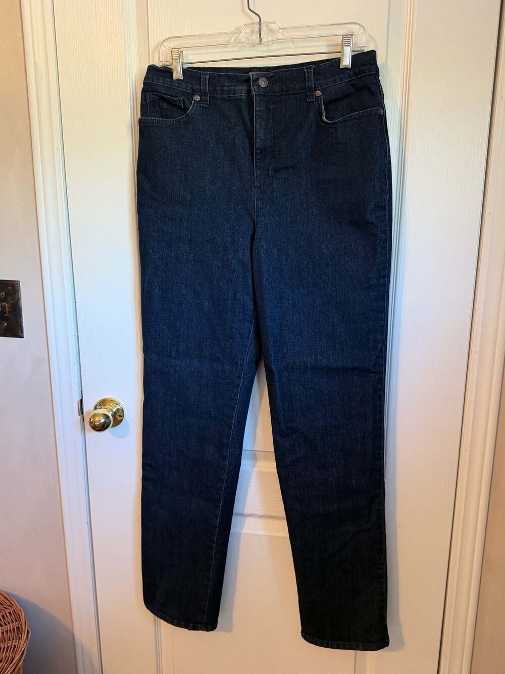 Gloria Vanderbilt Amanda Classic Stretch Denim Jeans Women's Size 12T Dark Wash